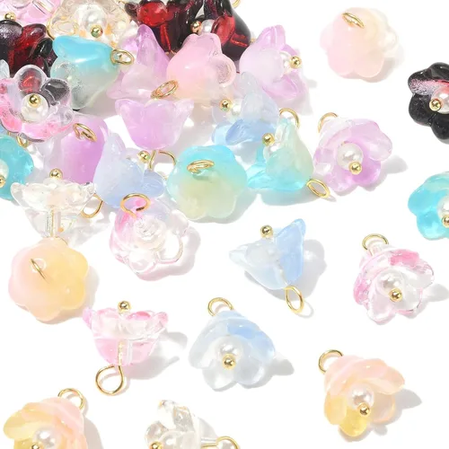 Miniatura 13 de Ipotkitt 100 dijes de cristal colorido con forma de lágrima de cristal facetado para hacer aretes, collares, joyas