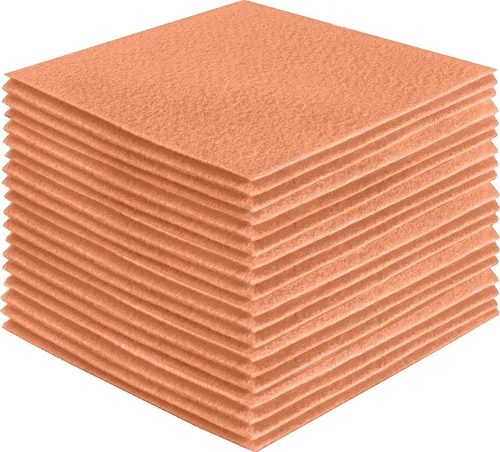 Miniatura 89 de FabricLA Hojas de fieltro acrílico para manualidades, cuadrados de fieltro precortados suaves de 4 x 4 pulgadas (3.9 in x 3.9 in), utiliza hojas