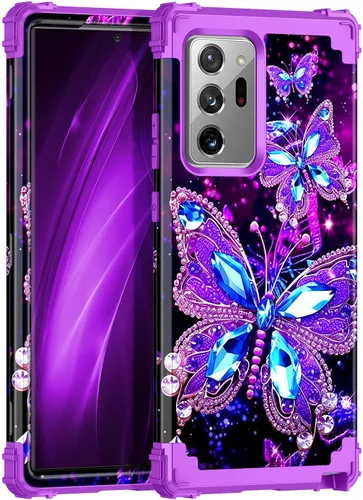 Miniatura 17 de Miqala Funda para Galaxy S9, brilla en la oscuridad, tres capas, resistente, a prueba de golpes, protección de cuerpo completo, parachoques