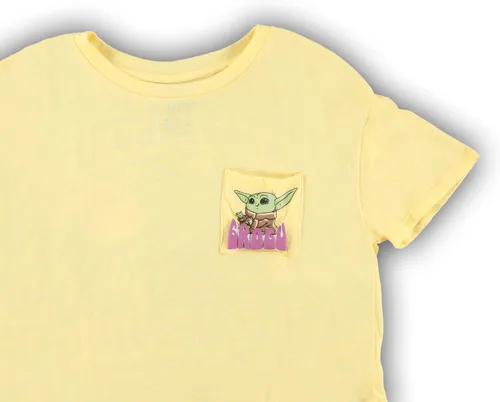 Miniatura 5 de STAR WARS Juniors Yoda - Camiseta corta para mujer, con bolsillo frontal y trasero, para bebé