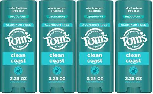Miniatura 11 de Tom's of Maine Desodorante natural sin aluminio de sándalo y vainilla para mujeres y hombres, se aplica transparente, protección contra olores