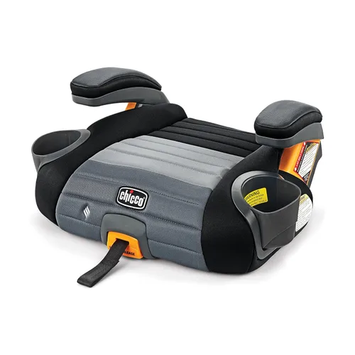 Chicco GoFit ClearTex Plus Asiento de coche sin respaldo con cierre de enganche, desenganche rápido, Asiento elevado portátil para automóvil para