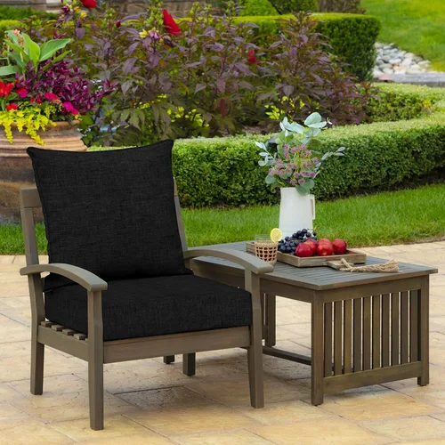 Miniatura 2 de Arden Outdoor Deep Seat Cushion Set, 24 x 24 pulgadas, Cojín para exteriores resistente al clima, a la lluvia y a la decoloración para silla, sofá