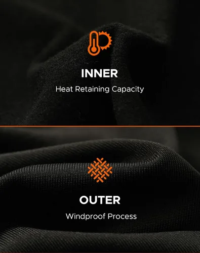 Miniatura 4 de INNERSY Ropa interior térmica para hombre, ligera, capa base, 2 paquetes