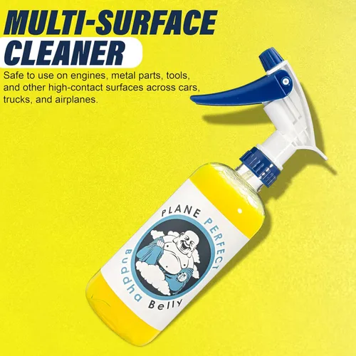 Miniatura 9 de Plane Perfect Buddha - Limpiador de aceite y grasa para vientre, espray desengrasante cítrico de grado aeronáutico resistente, limpiador