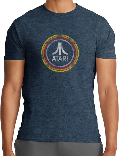 Ripple Junction Atari - Camiseta de manga corta para hombre, diseño retro con logotipo Fuji en círculos, vintage, con licencia oficial