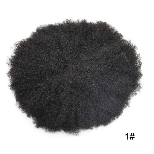 Miniatura 3 de Afro - Toupee - Toupee para hombre, encaje suizo, rizado, para hombres negros, hombres afroamericanos, todos los encajes, sistemas de reemplazo