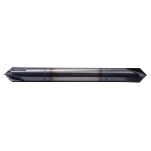 Miniatura 3 de BestParts Fresa de extremo de carburo sólido de alto rendimiento, fresadora de chaflán - extremo doble - recubierto AlTiN, 2 flautas, ángulo