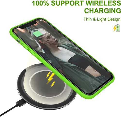 Miniatura 6 de DTTO Funda compatible con iPhone 11, serie Romance, funda de silicona cubierta completa [protección mejorada de cámara y pantalla] con cojín