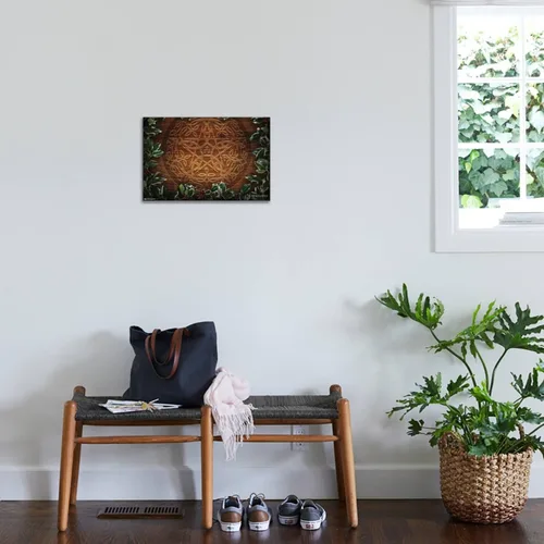 Miniatura 3 de Trends International Brigid Ashwood - Póster de pared con diseño de pentáculo navideño de Yule celta