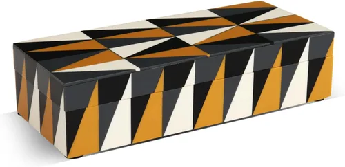 Miniatura 103 de Handicrafts Home Caja de recuerdo decorativa de 8 x 5 – Pequeña caja organizadora con tapa, almacenamiento decorativo Boho, caja de memoria retro