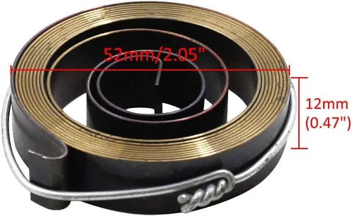 Miniatura 2 de Muelle de prensa de taladro de 0.472 in/0.5 pulgadas de ancho, conjunto de resorte helicoidal de retorno de alimentación de pluma - (1 unidad)
