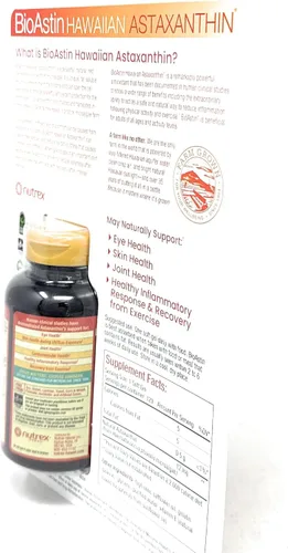 Miniatura 4 de BioAstin Astaxantina hawaiana 12 mg, 120 geles blandos