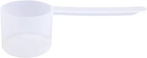 Miniatura 17 de Conjunto de 5 cucharas medidoras de plástico, 6 cucharadas (90 cc 3/8 taza 3 oz. 90 mL) con mango largo para polvos, gránulos, café, comida