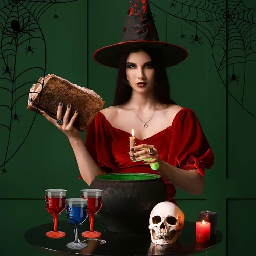 Miniatura 4 de Dandat Juego de 24 copas de mano de esqueleto de Halloween de 12 onzas de plástico transparente para Halloween, juego de copas de vino para naranja