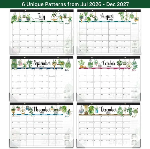 Miniatura 5 de Calendario de escritorio 2026, calendario mensual de escritorio/pared, enero de 2026 a diciembre de 2026, calendario de escritorio 2026, calendario