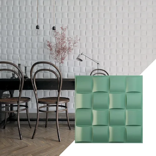 Miniatura 29 de Ekena Millwork 19 5/8 pulgadas de ancho x 19 5/8 pulgadas de alto, Baile EnduraWall decorativo 3D, óxido metálico envejecido