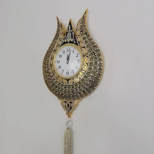 Miniatura 9 de Tulip Design Asmaul Husna - Reloj de pared islámico bordado, decoración de pared islámica, arte, hogar islámico, regalo de inauguración de la casa