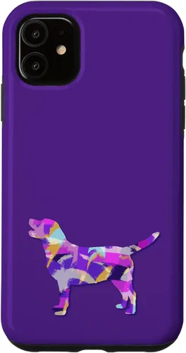 Miniatura 8 de Labrador Retriever Dog Silhouette Purple Pink Yellow Blue Case for iPhone 17