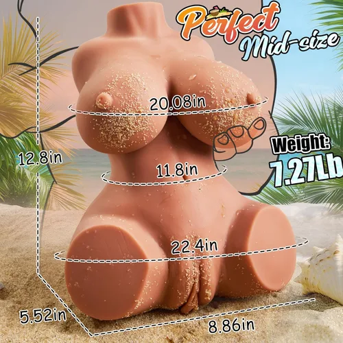 Miniatura 6 de Masturbador masculino, muñeca sexual realista, 7.2 libras, muñecas sexuales para hombres con pechos suaves, vagina y anal para hombres, masturbador