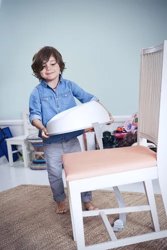 Miniatura 2 de BabyBjörn Asiento elevador, blanco (069021US), 1 unidad (paquete de 1)