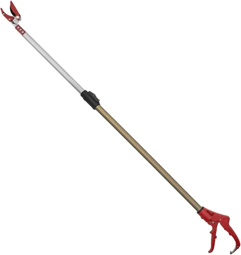 Miniatura 3 de Zenport ZL615 Podadora telescópica de largo alcance, se extiende de 40 a 60 pulgadas, color naranja