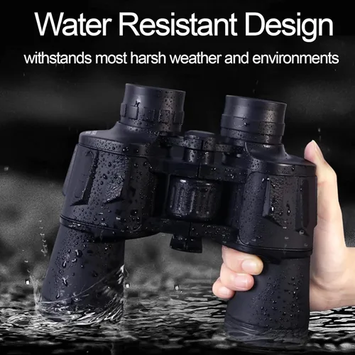 Miniatura 4 de Prismáticos de 10 x 50 para adultos, óptica HD para observación de aves, caza y actividades al aire libre, resistente al agua, a prueba de golpes