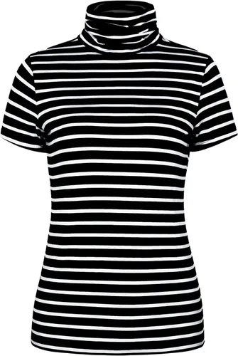 Miniatura 5 de Zengjo - Camiseta de manga larga con cuello de tortuga para mujer