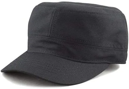 Miniatura 2 de The Hat Depot Gorras militares de sarga de algodón fabricado en Estados Unidos