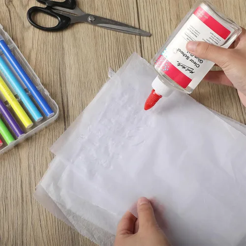 Miniatura 6 de Yeaqee 100 hojas de papel de seda de resistencia a la humedad de 27 x 19 pulgadas para collage de arte, hojas de papel de regalo blanco, papel