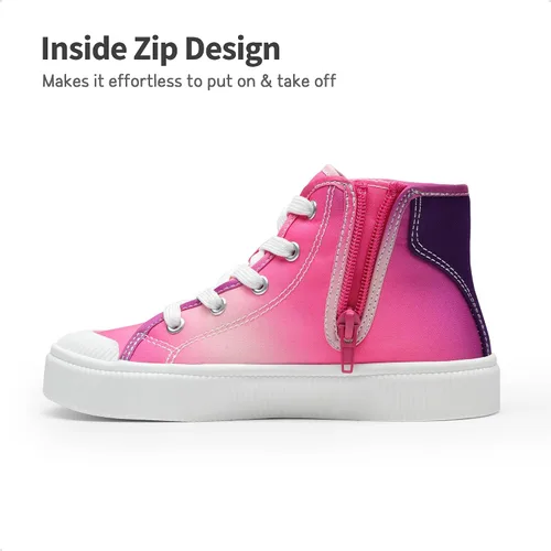 Miniatura 2 de DREAM PAIRS Zapatos deportivos de lona para niños y niñas, zapatos casuales para caminar