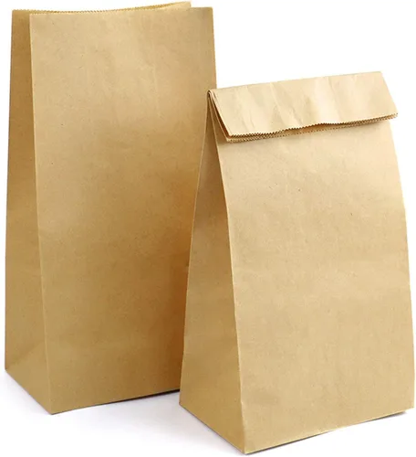 Kslong - Bolsas de almuerzo de papel, 50 unidades, bolsas de papel marrón de 6 libras, 6.1 x 3.9 x 11.8 pulgadas, bolsas de papel kraft duraderas