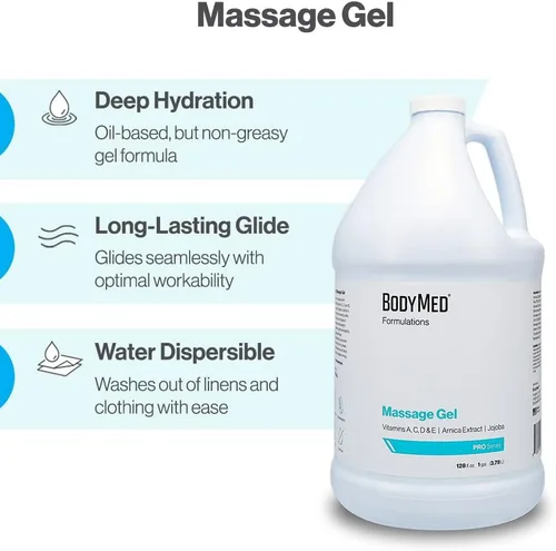 Miniatura 6 de BodyMed Formulations Gel de masaje, 8 oz. – Sin fragancia, gel totalmente natural para terapia de masaje – Certificado Leaping Bunny – con extracto