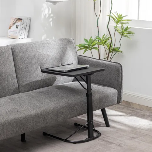 Miniatura 6 de BTEXPERT Bandeja plegable para TV, bandeja de mesa plegable, 3 ángulos de altura ajustable y inclinación para cenar, leer, computadora portátil