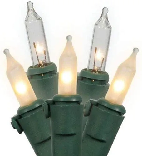 Miniatura 3 de Vickerman 100 mini luz azul en cable verde, 33' cadena de luz de Navidad