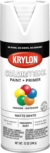 Miniatura 11 de Krylon K05599007 COLORmaxx Pintura en aerosol y base para uso en interiores y exteriores, color gris brillante para maquinaria, 12 onzas