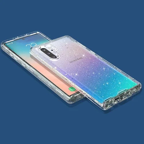 Miniatura 7 de ULAK Funda para Galaxy Note 10 Plus 5G, elegante funda protectora de TPU suave para Samsung Galaxy Note 10 Plus 5G (2019), purpurina transparente