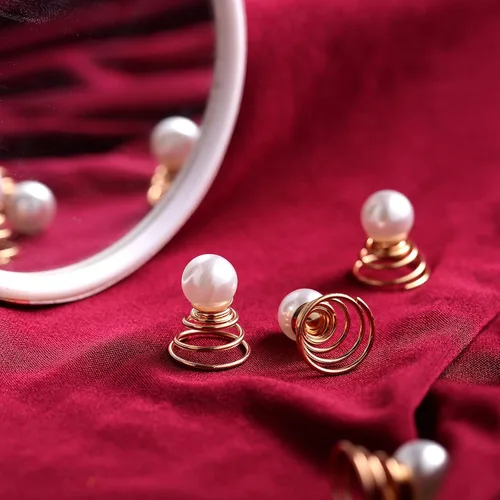Miniatura 9 de 12 horquillas espirales para el cabello, espirales, espirales, espirales, espirales, joyería en espiral, clip para boda, fiesta nupcial, cumpleaños