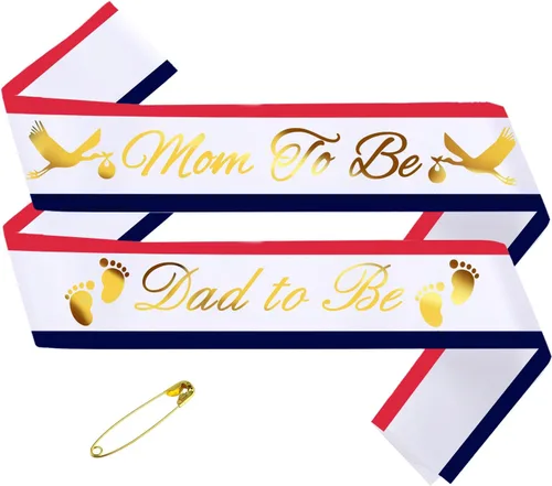 Miniatura 4 de Banda para mamá con bandera de colores de Estados Unidos; paquete de bandas para baby shower, recuerdos, suministros para mamá revelación de género