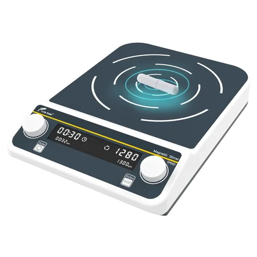LAB FISH Agitador magnético digital de 10 litros (338.1 fl oz) gran capacidad 1500PRM mezclador magnético 8.7 "X8.7" placa de agitación con