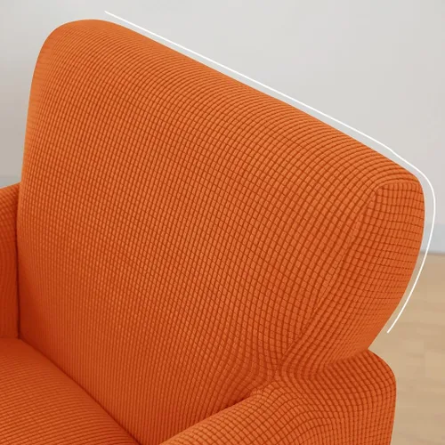 Miniatura 4 de XMAYODS Funda elástica para silla de club, fundas para silla de bañera, funda suave para sillón, protector de muebles extraíble, funda para silla