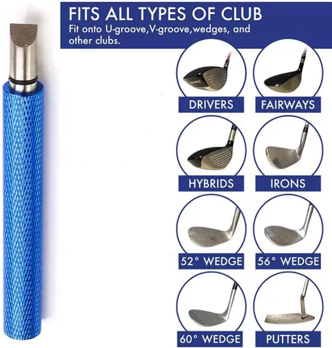 Miniatura 4 de Afilador de ranuras de golf, sacapuntas de ranura para palos de golf, sacapuntas de ranura, sacapuntas de club, herramienta de afilado de ranuras