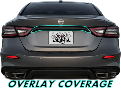 Miniatura 2 de SlickMod Superposición de Vinilo Negro Mate para Eliminación de Cromado para Nissan Maxima 2016-2022 Moldura Trasera del Maletero (Negro Brillante)