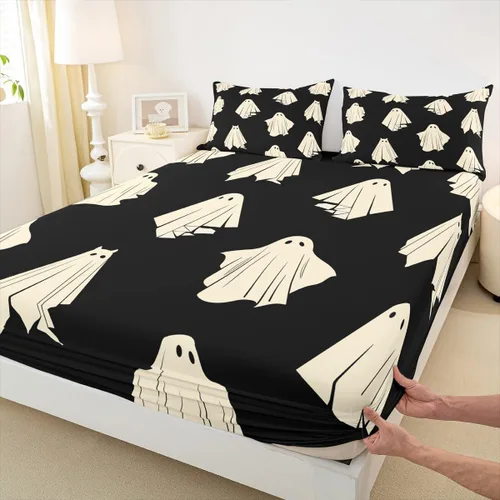 Miniatura 13 de Juego de ropa de cama con estampado de leopardo, tamaño individual, juego de cama de guepardo africano para decoración de dormitorio