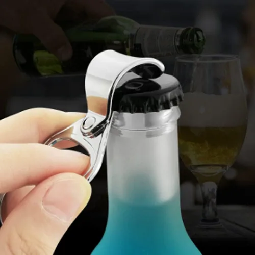 Miniatura 2 de ARFUKA Llavero abridor de botellas con forma de anillo de gaseosa, abrebotellas de cerveza, llavero para abrebotellas de bebidas, regalo