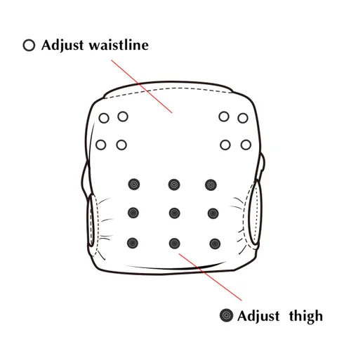 Miniatura 26 de Alva, Pañales de bebé para nadar, paquete de 2 unidades, talle único, reutilizable, lavable y ajustable de 0 a 36 meses. Tamaño de 10 a 40 lbs