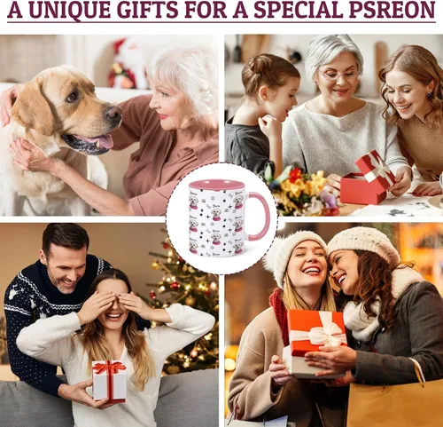 Miniatura 7 de Taza personalizada para perro, divertida taza de café con nombre de foto de mascota, taza de cara de perro de 11 onzas, taza personalizada