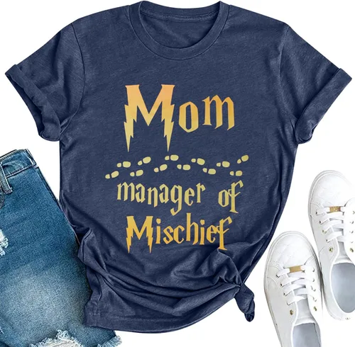 Camiseta divertida para mujer, camiseta de gerente, camiseta fantástica para mamá, camiseta mágica para el día de la madre