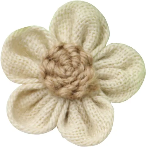 Miniatura 7 de Abaodam Flores de encaje de arpillera, 10 mini rosas de yute simuladas para bricolaje, bodas, fiestas, decoración rústica de manualidades, adornos