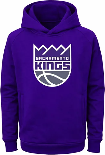 Miniatura 6 de Outerstuff NBA Kids Youth 8-20 Team Color Alternate Polyester Performance Primary Logo Sudadera Sudadera Sudadera con capucha Phoenix Suns Púrpura